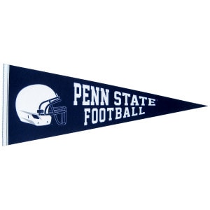 navy pennant with football helmet, Penn State Football